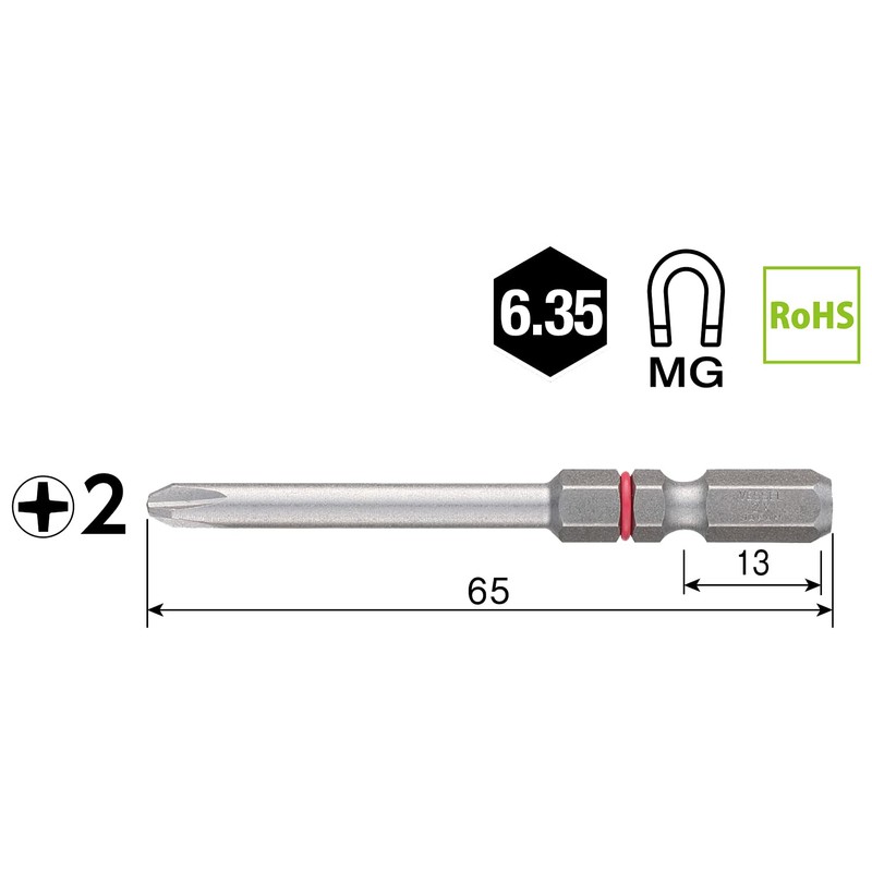 Vessel DC5P2065D 40 V Compatible Problem Solving Bits with Stepped