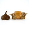 Top Collection Miniature Garden Squirrels Carrying Acorn Trinket Box with