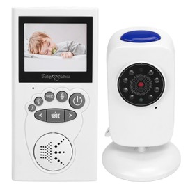 Monitor para Bebés con Pantalla LCD de 2,4 Pulgadas, Visión Nocturna, Intercomunicador Bidireccional, Temperatura Ambiente Interior, Transmisión Inalámbrica, Visión Infrarroja,