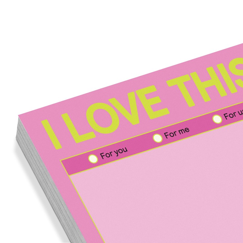 1-Count Knock Knock I Love This Sticky Note Pad, 3