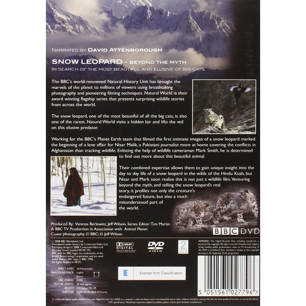 Natural World Snow Leopard [Import anglais] [DVD]