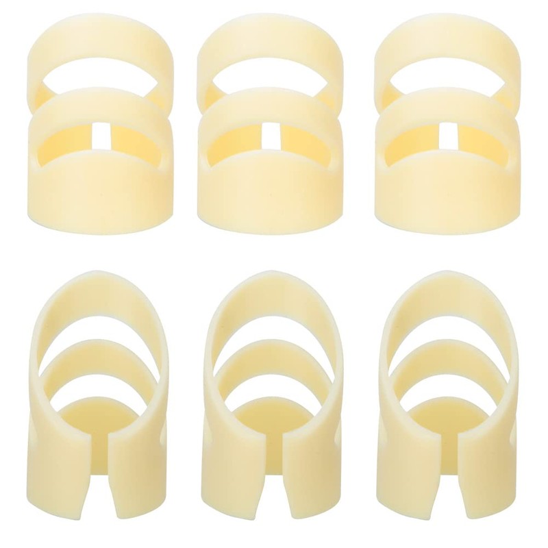 6Pcs Plastic Finger Picks for Guitar, Bass, Ukulele and Many