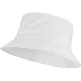 DRESHOW Fishing Hat, Sun Hat, Outdoor Foldable Summer Hat, Bucket Hat, Beach Hat for Men and Women, 2 Pack White & Pink