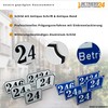 Betriebsausstattung24, street sign with custom lettering, signpost w/o. house number,