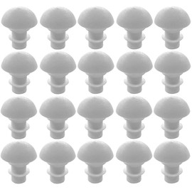cyclingcolors 20 x Cover Caps Plastic White Diameter 15.5 mm x 7.5 – 9 mm Lamellar Plugs Screw Caps Protective Caps Round Plugs Plugs End Caps Blind Hole Blind Plugs Cover Furniture