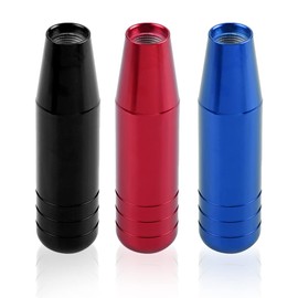 KIMISS Universal Gear Knob, Car Gear Knob, Aluminium Alloy Gear Knob with a Length of 13 cm / 5.1 Inches (Black)