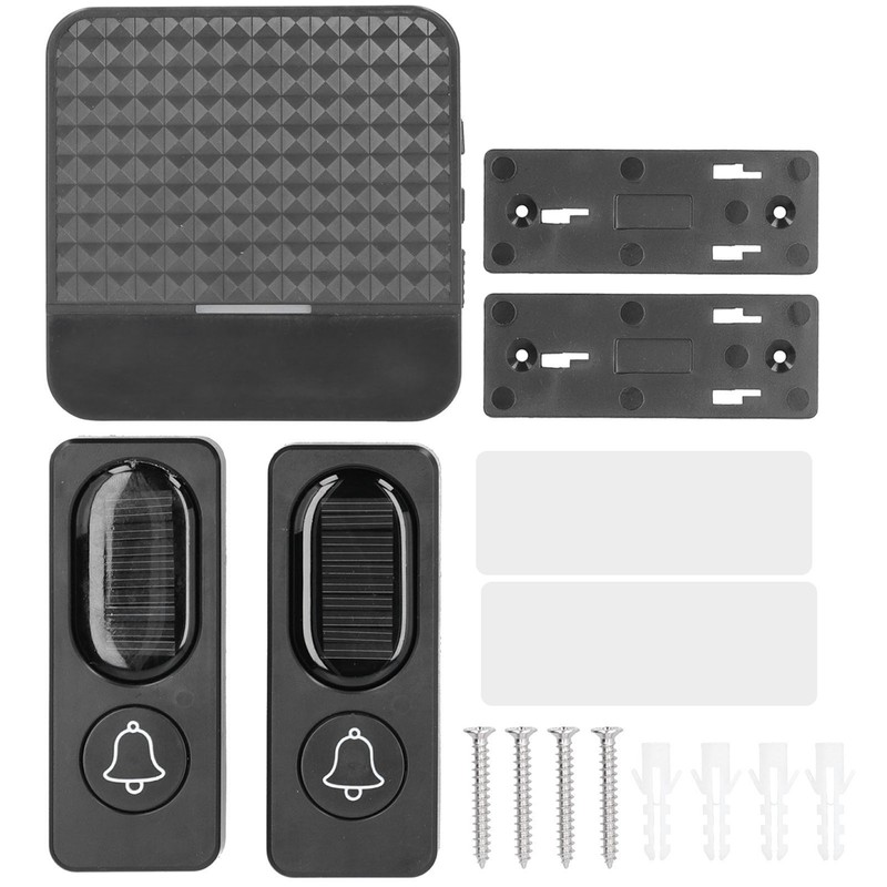 Wireless Door Bell Alarm System Waterproof Solar Electric Doorbell with