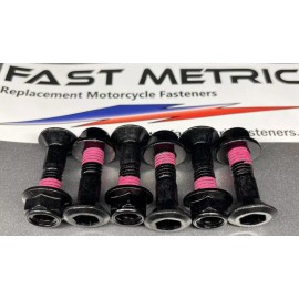 Kawasaki Black Rear Sprocket Bolts & Nuts for Kawasaki KX/KDX/KLX replaces OEM 92150-1978