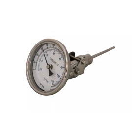 CONCORD 3" 304 Stainless Steel Swivel Thermometer Glass Dial BrewKettle Mash Tun