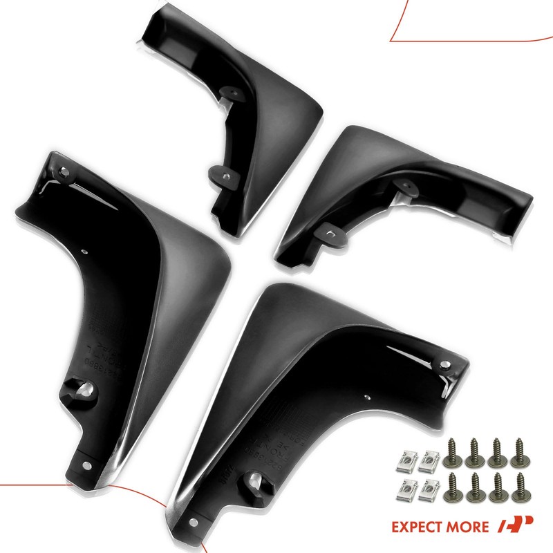 A-Premium Set of 4PCS Mud Flaps Splash Guards Mudguards Mudflaps