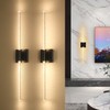 CNMYKYDS Set of 2 Battery Powered Wall Sconces, Wireless Wall