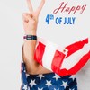SKYFUN 4th of July Bracelets for Men Women Elastic Stretch