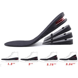 ERGOfoot Height Increase Insoles 4-Layer 3.54 inch Air Cushion Taller Shoes Insoles Heel Insert for Men and Women