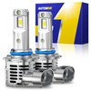 AUTOONE 9005 Fog Light Bulbs, 22,000LM with Cooling Fan, HB3