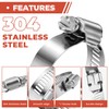 24 Pack 3/4" - 1 1/8" Worm Gear Hose Clamps,