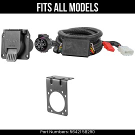 Curt For 19-24 Honda Passport 7 Pin Trailer Wiring Plug Fits All Models Curt 7 Prong