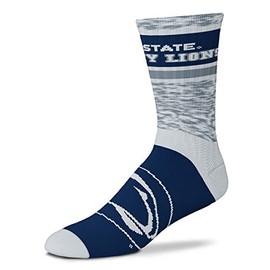 For Bare Feet Penn State Nittany Lions Double Deuce Gray Knit Socks