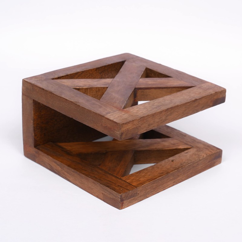 EDHAS Wooden Paper Napkin Holder, Napkin Storage Dispenser for Tables
