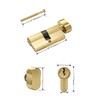 Solid Brass Key Aliked Lock Cylinder with 3 Brass Keys