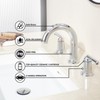 Kruzoo Chrome Bathroom Faucets, Polished Chrome Roman Bathroom Faucets 3