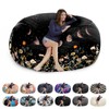 HOWSEESNOW 6FT Giant Bean Bag Chair Cover - Soft Fluffy