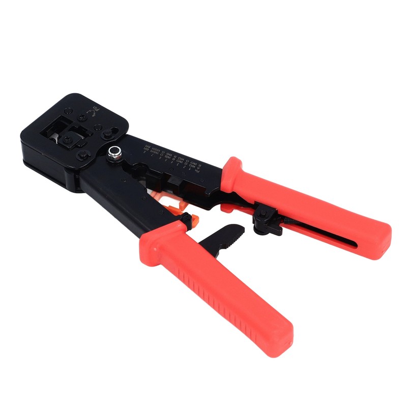 RJ45 Crimping Tool Pass Through CAT6 CAT5E Ethernet Wire Crimper