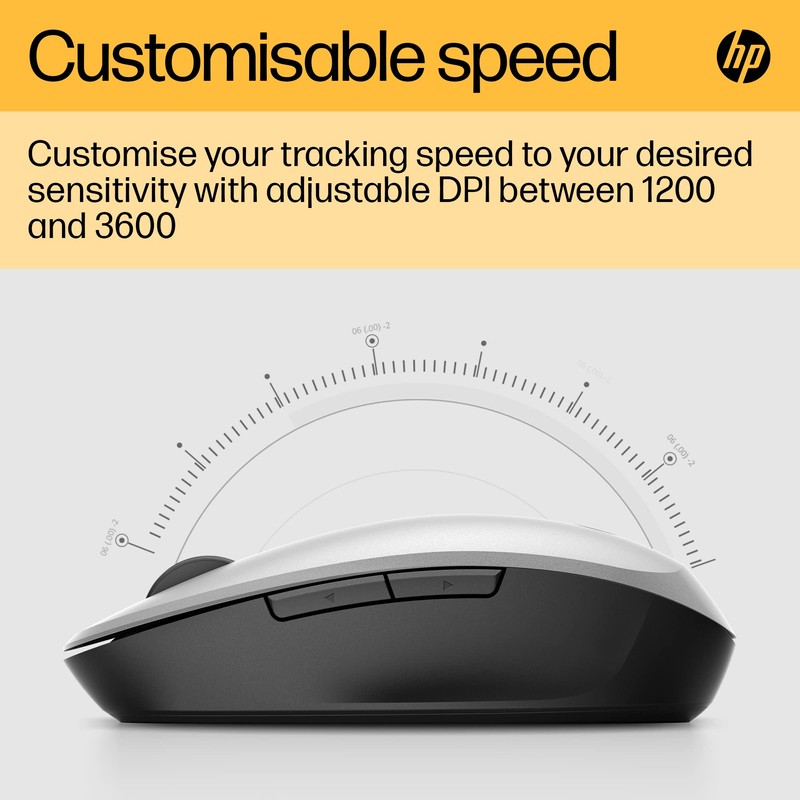 HP Dual Mode Maus (Smart TV Maus, AES verschlüsselt, Bluetooth,