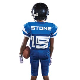 Russell Athletic Boys Integrated 7-Piece Pad Football Pant - Premium Youth Integrated Pants for All-Star Performance DC Black