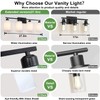 SOTTAE 4-Light Bathroom Vanity Lights, Modern Vanity Lighting with Milky