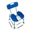 PCP Shower Safety Seat, Cutout for Easy Cleaning, Non-Slip Bath