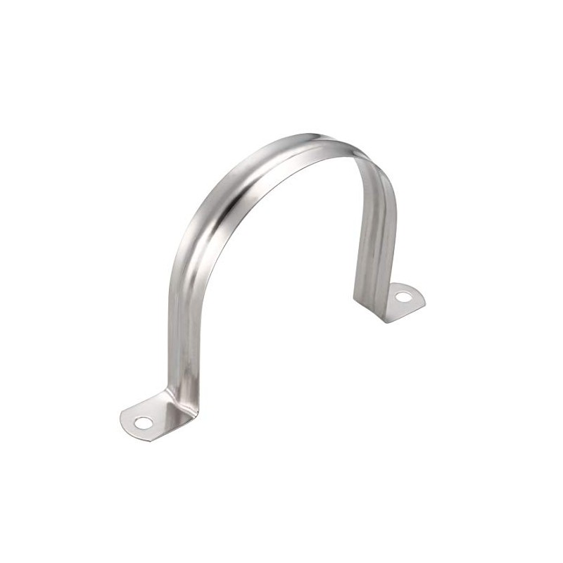 sourcing map 100mm(4") Rigid Pipe Strap, 2 Holes 304 Stainless