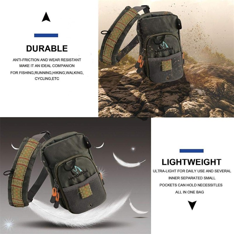 Maxcatch Fly Fishing Chest Pack Lightweight Chest Bag (V-comp Chest)
