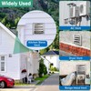 4" Metal Dryer Vent Cover for Exterior Wall, Stainless Steel
