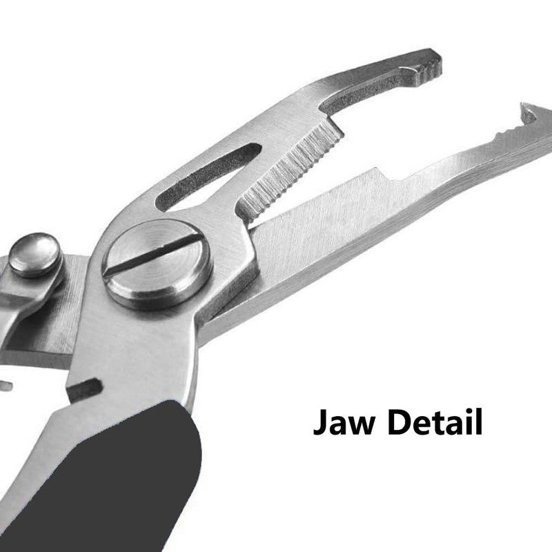 Fisherman Plier, Stainless Steel Fishing Locking Plier, Saltwater Resistant Hook
