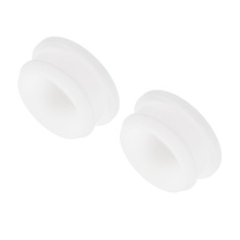 MECCANIXITY Silicone Snap in Locking Hole Plugs,Rubber Panel Seal Cover Flush Type Panel Round for Kitchen Rubber Bulkheads Waterproof Sealing Plugs 30mm/1.2 Inch Diameter White,Pack of 2