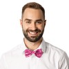 Pink Sequin Bow Tie - Pink Bow Tie With Sequins