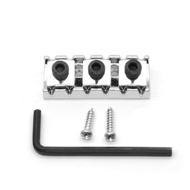 harpfeas 42mm Guitar Metal Locking Nut String Lock for Floyd Rose Style Electric Guitar Tremolo Double Lock System (Chrome)