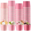 Newtay 100 Packs Ice Cream Cup 9oz Disposable Snack Paper