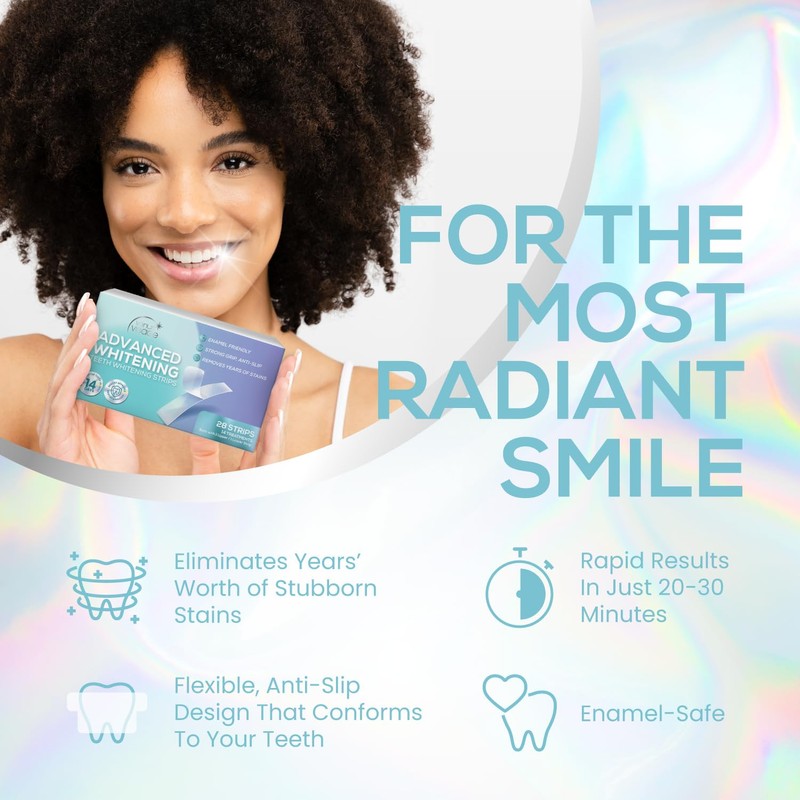 Venus Visage Teeth Whitening Strips 28 Strips (14 Pack), Professional