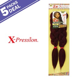 Sensationnel Synthetic Hair Braids XPRESSION 2X Pre-Stretched Braid 48" (5-Pack, BG)