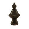 Rubbed Bronze Beaded Knob Finial
