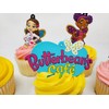 Butterbean's Cafe Cupcake Topper Set Featuring Butterbean, Dazzle, Poppy, Cricket