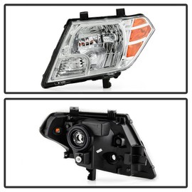 ACANII - For 2009-2020 Nissan Frontier Truck Black Housing Headlights Headlamps Assembly Replacement Driver & Passenger