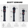 Scott Edward Golf Headcovers 5Pcs for Driver*1 Fairway*2 Hybrid*2,Knitted Elastic