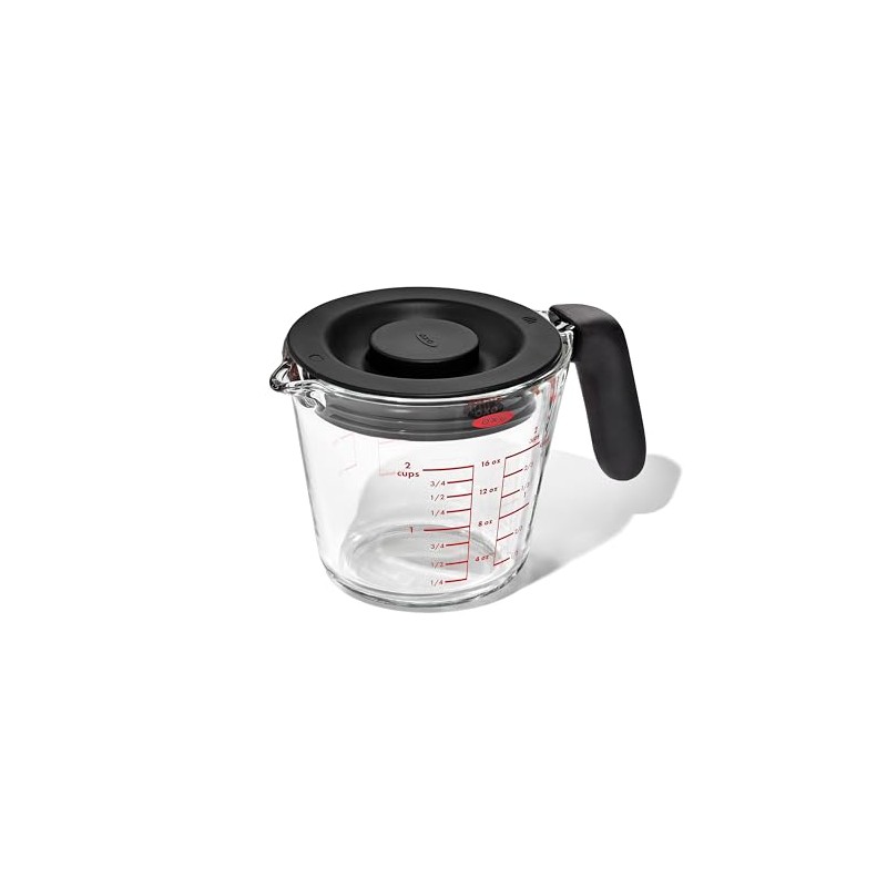 OXO Good Grips 2 Cup Glass Measuring Cup with Lid