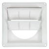 TEHAUX Louvered Air Vent Cover for Exterior Wall Durable Plastic