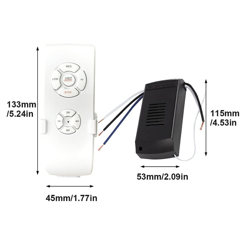 Universal Wireless Ceiling Fan Remote Control Kit, Wireless Timing Intelligent