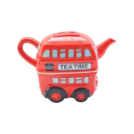 Famous London British London Routemaster Double Decker Bus Shaped Ceramic Teapot