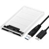 Transparent 2.5-inch HDD Case, USB 3.0 Connection, SATA Compatible, HDD/SSD,