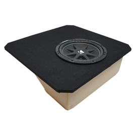 American Sound Connection ASC GM1X12-07-04-CORVT Compatible with Chevy Corvette Coupe C5 Z06 1997-2004 Single 12" Hatch Subwoofer Enclosure, Kicker 43C124 C12 Series Sub 150W RMS 4 Ohm SVC Subwoofer